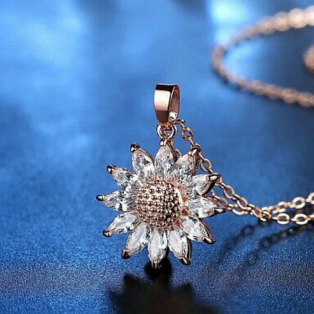 Sunflower necklace